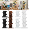 Wooden Wood Floor Desk CD/Books Shelves Display Shelf Stand Bookshelf Storage UK