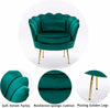 Single Lounge Chairs Arm Chair Velvet Tub Armchairs Metal Leg Armrests Sofa