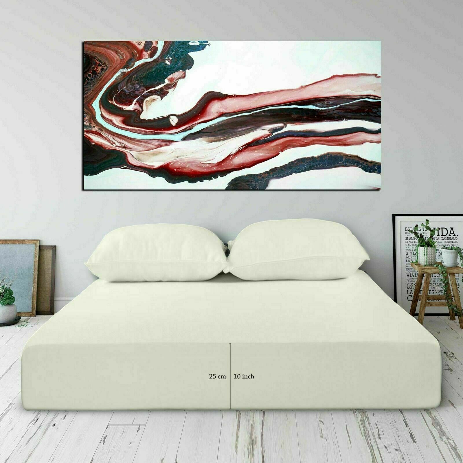 Full 25cm Fitted Sheet Bed Sheets 100% Poly Cotton Single Double King King Size