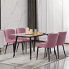 2X Velvet Dining Chairs Diamond Seat Padded Kitchen Dining room Chairs CLIPOP
