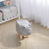 Padded Cow Shape Stool Cute Chidrens Kids Decoration Footrest Wood Frame Legs UK
