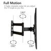 2x TV Wall Bracket Mount Full Motion Swivel Tilt 32 40 42 46 50 55 60" TVs