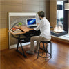 Adjustable Drafting Table Art Craft Drawing Desk w/Stool Architect Desk Stand