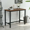 Bar Table Industrial Table Dining Table With Metal Frame for Kitchen 120*60*90cm
