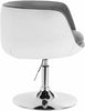 1x Bar Stool bar chairs lounge chair leather+ Metall with armrests gray white