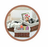 SET 3 SIZE WICKER BASKETS WILLOW STORAGE LINING HAMPER GIFT LINER WOVEN HANDMADE