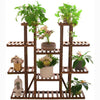 Sturdy Wooden Outdoor Indoor Pot Plant Stand Display Garden Lawn Decor 19 Styles
