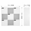 Wooden 9 Cube Storage Unit Display Bookshelf Cupboard Doors Bookcase Shelving UK