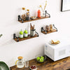 3Pcs Wood Wall Floating Shelves Storage Shelving Unit Plant Flower Display Rack