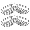 2x Heavy Duty Kitchen Bathroom Wired Corner Shower Caddy Holder w/Strong Suction