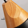 2x Chandelier E27 Pendant Light Modern Minimalist Nordic Style Restaurant Wood