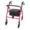 New Disablity Aid Rollator Mobility Walker 4 Wheels Adjustable with Seat Storage