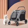 Large Dog Cat Stroller Pet Puppy Pram Pushchair Travel Cart Buggy Carrier 4Wheel
