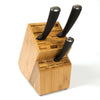 Woodluv Bamboo Universal 19 Slot Bamboo Empty Knife Block Storage Organiser