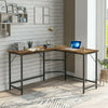 128x120x76.5 L-Shaped Computer Desk Office Corner Desk Laptop Study Workstation