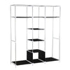 Freestanding Wardrobe Cloakroom Clothes Shoe Storage Organiser Rack Hanging Rail
