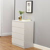 MODERN - White Chest Of Drawers Bedroom Furniture Storage Bedside 2-6 Draws UK