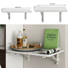Drop-leaf Wall Table Folding Laptop Computer Desk Kitchen Storage Shelf Unit