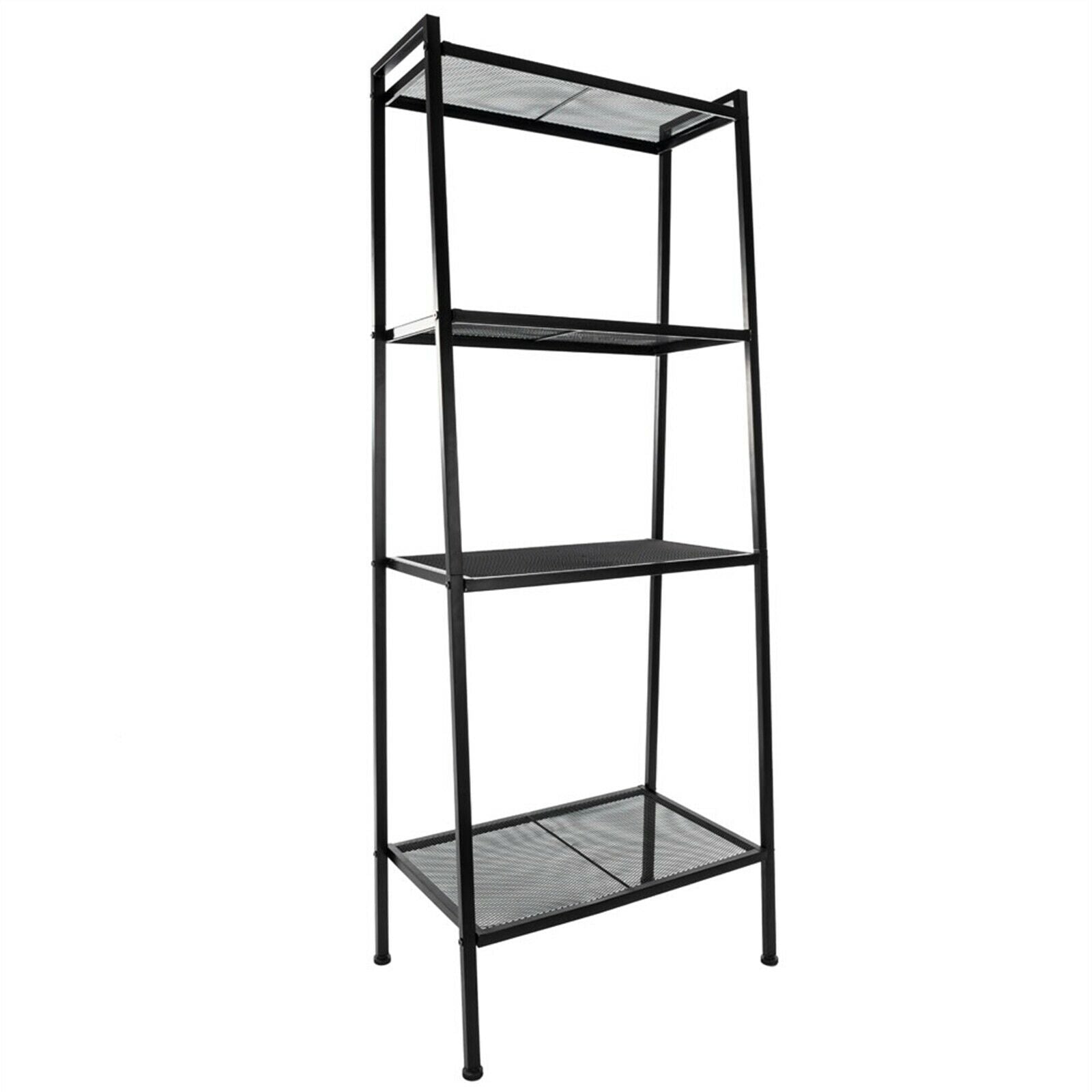Widen 4-Tier Ladder Shelf Bookcase Bookshelf Plant Flower Stand Storage Metal