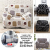 1 Seater Stretch Sofa Cover Arm Chair Couch Slipcover Covers W/ Pillow Case