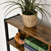Large Computer Desk Laptop Pc Home Office Corner Table Bookcase Industrial Metal