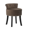 Dressing Table Chair Small Guest Reception Stool Stud Button Padded Seat Bedroom
