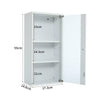 Bathroom Cabinet White Wooden Single Door Wall Mounted Unit Storage Shelf Rack