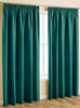 THERMAL BLACKOUT PENCIL PLEAT READY MADE CURTAINS PAIR TAPE TOP + FREE TIE BACKS