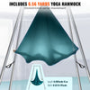 VEVOR Yoga Swing Stand Hammock Aerial Silk Kit 551.15 lbs Load Yoga Frame Green
