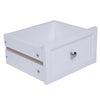 2 X Modern Country Style 2 Drawer Bedside Cabinet Tables White Sold as a PAIR