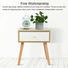 Small Bedside Table Wooden Cabinet 1 Drawer Unit Storage Bedroom Nightstand Wood