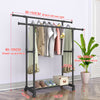 Single/Double Adjustable Closet Hanger Organizer Storage Rail Clothes Ra