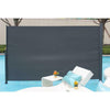 300x160CM Retractable Side Awning Blind Screen Sunshade Garden Patio Windbreaker