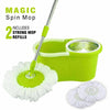 360 Spin Floor Mop & Bucket Set With 2 Mop Heads Floor Cleaner Cleaning Rotating