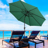 3M Outdoor Garden Parasol Patio Beach Sun Shade Round Umbrella Canopy Crank Tilt