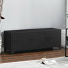3-Door Media TV Stand Industrial Steel Sideboard Storage Cabinet Living Room