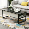 LED Coffee Table Desk Foldable Living Room Lift Up Hidden Storage Bottom Shelf
