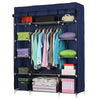 Stylish Fabric Canvas Wardrobe Hanging Shelving Clothes Storage Cupboard