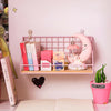 Nordic Industrial Style Wall Mounted Shelf Unit Metal Wire Floating Shelves Rack