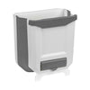 Over The Cabinet Door Cupboard Hanging 9L Waste Bin Trash Can Basket
