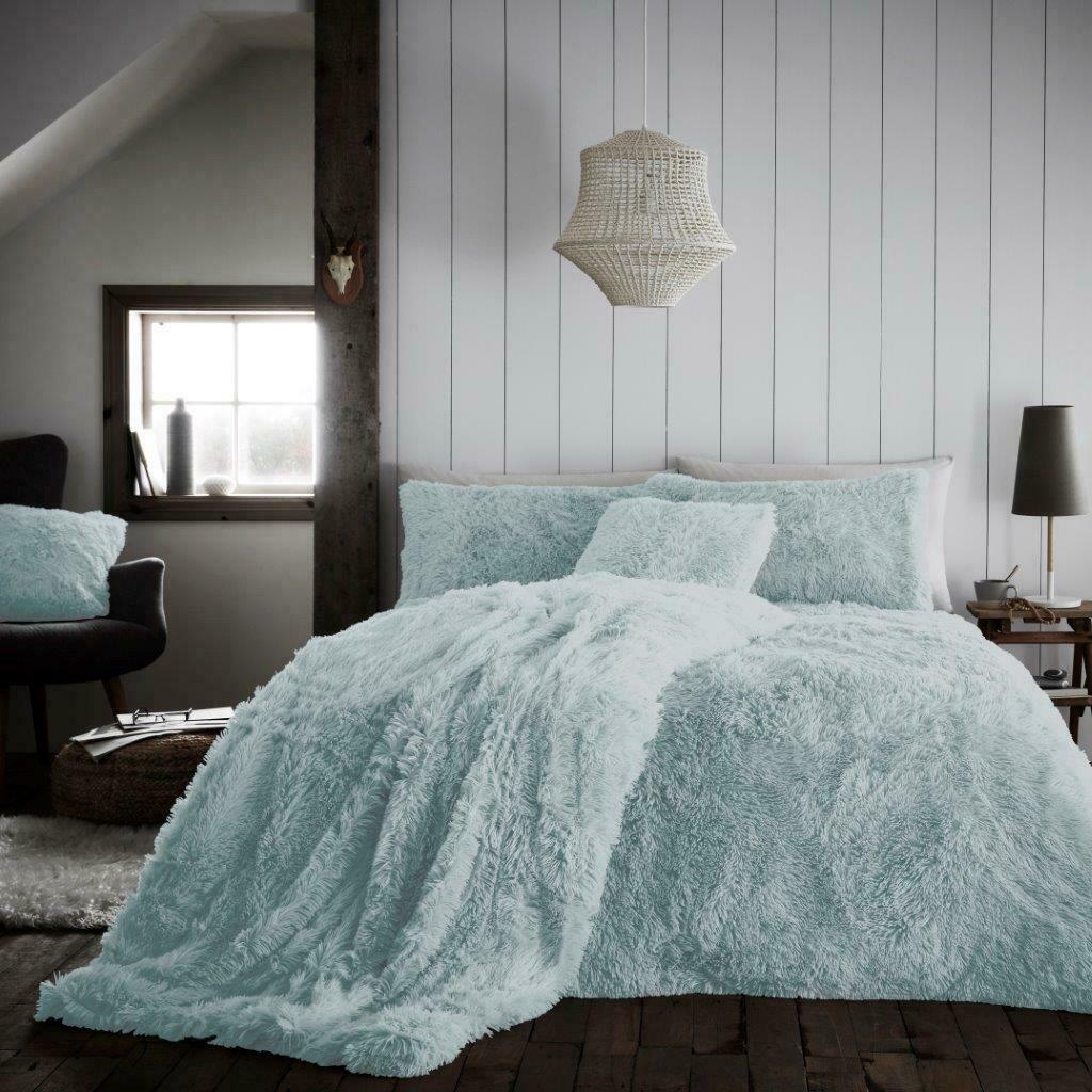 Luxury Hug & Snug Duvet Cover Set Super Soft Cozy Fluffy Fur Fleece Bedding Sets