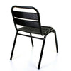 Aluminium Chrome Bistro Table Square Round Stacking Chair Cafe Outdoor Furniture