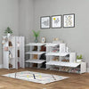 Mondeer 12 Cube DIY Plastic Shoe Storage Cabinet Boxes Cupboard Organizer White