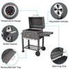 Portable BBQ Barbecue Grill Trolley Barbecue Patio Outdoor Garden Heating Smoker