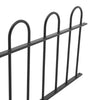 Garden Fence Panel 1830mm Gap Wrought Iron Spear/Ball Top Border Fencing Railing