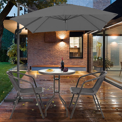 Brown Wicker Bistro Set Table and Chairs Indoor Outdoor Patio Garden Furniture