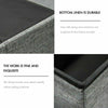 Grey Folding Storage Ottoman Pouffe Makeup Seat Foot Stool Storage Box FootStool