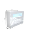 Cabinet Cupboard sideboard TV Unit Matt Body and High Gloss Doors + LED Light