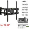 2x TV Wall Bracket Mount Full Motion Swivel Tilt 32 40 42 46 50 55 60" TVs