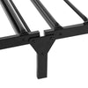 H.J Wedoo 3FT Single Metal Bed Frame Folding Bed Trundle Bed With Wheels Black